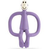 Matchstick Monkey Teething Toy and Gel Applicator jucărie pentru dentiție perie 2 in 1 Purple 1 buc