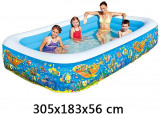 Cumpara ieftin Piscina Gonflabila cu 3 Inele family Pool, 305 x 183 x 56 cm