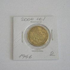 M1 C10 - Moneda foarte veche 137 - Romania - 2000 lei 1946