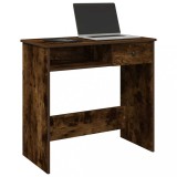 VidaXL Birou Stejar afumat 80x40x75 cm Lemn prelucrat