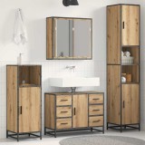 vidaXL Set de mobilier pentru baie cu sertar 3 pcs Stejar Artizanal 3402561