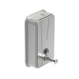 Dozator Sapun Lichid Dezinfectant 1L Inox cu Vizor si Pompa Antivandalism