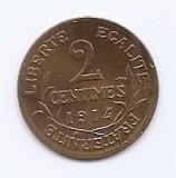 Franta 2 Centimi 1914 - 20,2 mm, KM-841