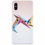 Husa silicon pentru Xiaomi Mi 8 Pro, Abstract Minimalistic Colors Triangles