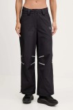 adidas by Stella McCartney pantaloni de antrenament culoarea negru, lat, high waist, JW2687