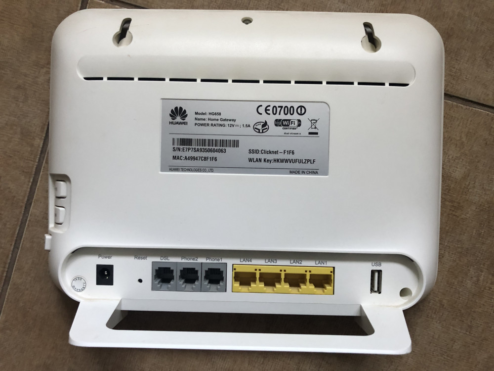Router WiFi Huawei HG658 Clicknet Romtelecom | arhiva Okazii.ro