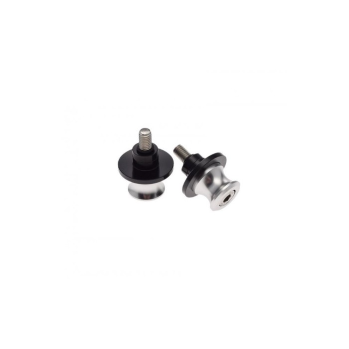 Adaptor stander (suport) moto M8x1,25 argintiu