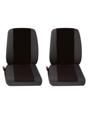 Set Huse Scaun Universale Fata Autoutilitare Petex Negru foto