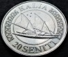 Moneda exotica 20 SENITI - TONGA, anul 2015 * cod 4695 = UNC, Australia si Oceania