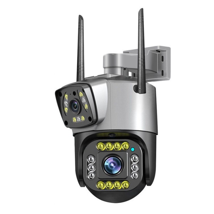 Camera de Supraveghere PTZ Wi-Fi, TSS-H803-W, cu Doua Lentile 2MP/2MP, IR 20m