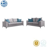 Cumpara ieftin Set 2 canapele cu 2 locuri Verona x2 Pako World Gri deschis 225x93x100 cm