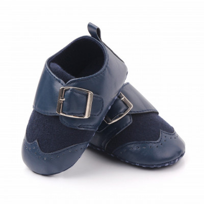 Pantofi eleganti bleumarine cu catarama (Marime Disponibila: 6-9 luni (Marimea foto