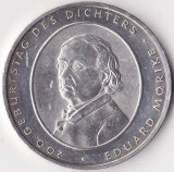 Moneda Germania - 10 Euro 2004 - Eduard Morike - F - Argint, Europa