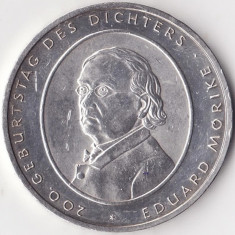 Moneda Germania - 10 Euro 2004 - Eduard Morike - F - Argint