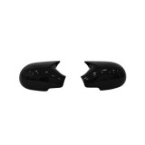 Capace oglinda tip Batman, negru lucios, compatibile Peugeot 206 (1998&ndash;2012)