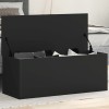 Gossi cutie de depozitare, negru, 90x35x35 cm, lemn prelucrat
