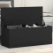 Gossi cutie de depozitare, negru, 90x35x35 cm, lemn prelucrat