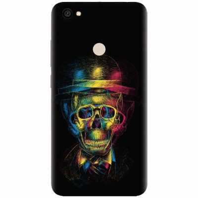 Husa silicon pentru Xiaomi Redmi Note 5A, Colorfull skull 3d foto