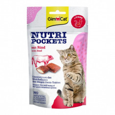 GimCat Nutri Pockets cu carne de vită 60 g