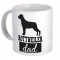 Rottweiler DAD : Cadou Halba : Caine Silueta Cup Amuzant Animal Tata Animal