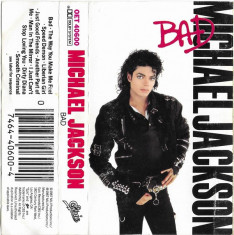 Casetă audio Michael Jackson &amp;lrm;&amp;ndash; Bad, originală foto