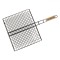Grătar Metalic BBQ Master, Negru, 40x33cm, M&acirc;ner Lemn