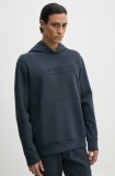 Paul&amp;Shark bluza barbati, culoarea albastru marin, cu glugă, cu imprimeu, 13311811