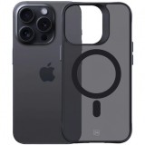 Husa MagSafe pentru Apple iPhone 13 Pro Max, 3MK, Smoke MagCase, Neagra