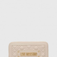 Love Moschino portofel femei, culoarea bej