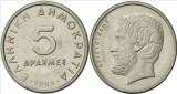 Grecia 1990 - 5 drachma, circulata