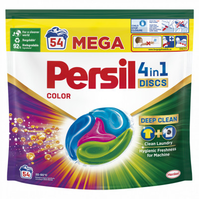 Detergent Pentru Rufe Capsule, Persil, Discs Color, 54 spalari foto