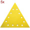RAIDER Set 5 bucati smirghel VELCRO triunghiular 285mm grit 80