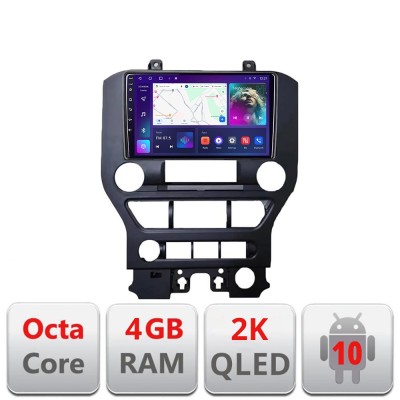Navigatie Ford Mustang 2015-2020 C-MUSTANG Android Octa Core Ecran 2K QLED GPS 4G 4+32GB 360 KIT-mustang+EDT-E409-2K CarStore Technology foto