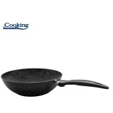 TIGAIE WOK ALUMINIU FORJAT 28x8 CM, ONIX