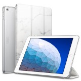 Husa Tableta Plastic - Poliuretan ESR Marble pentru Apple iPad Air (2019), Alba