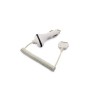 &Icirc;ncărcător auto pentru iPhone 3G/3GS/4, de culoare alba 00347