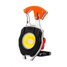 Lanterna versatila COB LED 40W, tip Gadget, EMESZON&reg; CRW5147, 6 Moduri de iluminare, Breloc, Kit de supravietuire, portocaliu