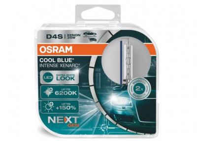 Set becuri D4S OSRAM 66440CBNHCB 12/24V; 35W; COOL BLUE INTENSE (NextGen); cu pana 150% mai multa lumina; P32d-5; Omologare: ECE; pana la 3000 h; Fas foto