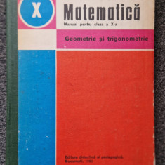 MATEMATICA MANUAL PENTRU CLASA A X-A. GEOMETRIE SI TRIGONOMETRIE - Teleman