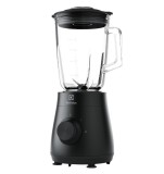 Blender Electrolux E3TB1-4GG, 500W, 1.5L, 2 Viteze + Pulse, Lame Inox, Cana Sticla Termorezistenta, Negru