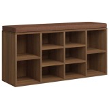 Cumpara ieftin Banca pentru pantofi stejar maro 103x30x48 cm lemn prelucrat