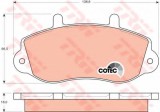 Set placute frana,frana disc RENAULT MASTER II bus (JD) (1998 - 2010) TRW GDB1380