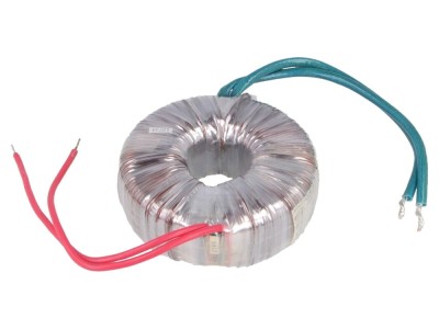 Transformator toroidal 100VA 230V 9V 11.1A cabluri foto