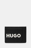 HUGO carcasa din piele culoarea negru, 50536071