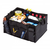 Organizator portbagaj auto cu 9 buzunare, 55 x 38 x 26cm, culoare neagra AVX-AG403