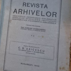 C. D. Aricescu - Revista Arhivelor Anul V Nr. 2, 1943