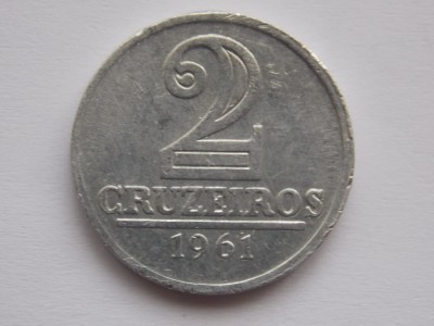2 CRUZEIROS 1961 BRAZILIA foto