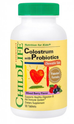 Colostrum with probiotics 90cpr masticabile foto