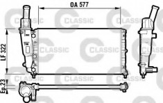 Radiator, racire motor FIAT PUNTO (176) (1993 - 1999) VALEO 232705 foto