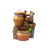 Fantana Arteziara Decorativa Rasina, 28 cm, 3 Vase, Multicolor, Interior, Universal, cu Buton On/Off